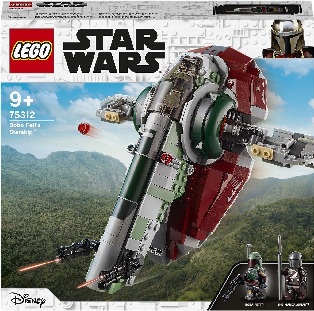 75312 LEGO® Star Wars Boba Fett kosmoselaev цена и информация | Klotsid ja konstruktorid | hansapost.ee