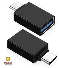 Mocco Универсальный OTG Адаптер Type-C на USB 3.0 Подключение черный цена и информация | Адаптеры, USB-разветвители | hansapost.ee