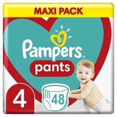 Mähkmed-aluspüksid Pampers Püksid Maxi Pack, suurus 4 9 - 15 kg, 48 tk. hind ja info | Mähkmed, riidest mähkmed | hansapost.ee