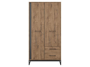 Шкаф BRW Luton 2D2S, коричневый/серый цена и информация | Шкафы | hansapost.ee
