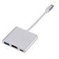 Roger Multimeedia adapter Type-C -> HDMI (4K @ 30Hz, 1080P @ 60Hz) + USB 3.0, Hõbe цена и информация | USB adapterid ja jagajad | hansapost.ee