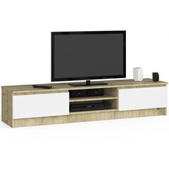 ТВ столик NORE CLP 160, коричневый/белый цена и информация | Тумбы под телевизор | hansapost.ee