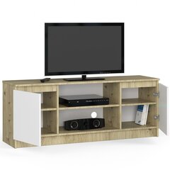 ТВ столик NORE CLP 140, коричневый/белый цена и информация | Тумбы под телевизор | hansapost.ee