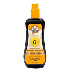 Australian Gold солнцезащитное масло с маслом семян моркови SPF6, 237 мл цена и информация | Кремы от загара | hansapost.ee