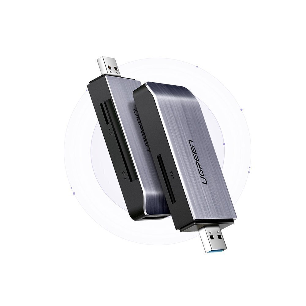 SD kaardi lugeja Ugreen USB 3.0 SD / micro, hall (50541) цена и информация | USB adapterid ja jagajad | hansapost.ee