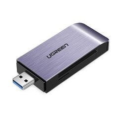 Кардридер SD Ugreen USB 3.0 SD / micro, серый (50541) цена и информация | Адаптеры, USB-разветвители | hansapost.ee