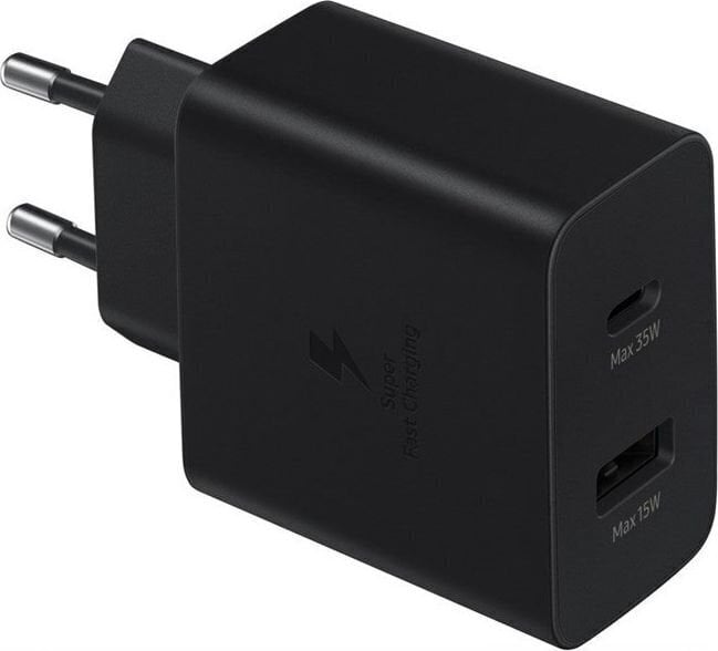 Samsung EP-TA220NBE 35W Duo USB-C ja USB-A portide PD kiirlaadija must hind ja info | Laadijad mobiiltelefonidele | hansapost.ee