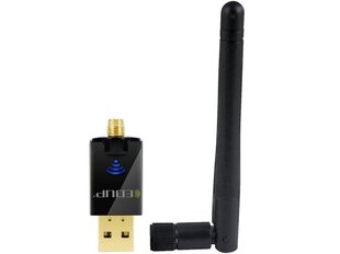 Двухдиапазонный 600 Mbps USB WiFi-адаптер EDUP EP - AC1607 2,4 ГГц / 5,8 ГГц / с внешней антенной, черный цена и информация | EDUP Aксессуары для компьютеров | hansapost.ee