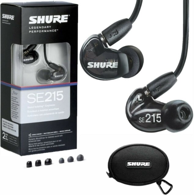 Shure SE215-K-EFS Black цена и информация | Kõrvaklapid | hansapost.ee