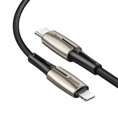 USB кабель Baseus Type C Pd/Lightning 18W 1,3 м, черный (Catlrd-01) цена и информация | Кабели для телефонов | hansapost.ee