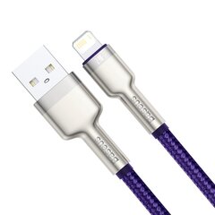 Кабель Baseus Cafule Series USB в Lightning 2.4A 2m, фиолетовый цена и информация | Кабели для телефонов | hansapost.ee