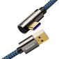 Cable USB to USB-C Baseus Legend Series, 66W, 2m (blue) hind ja info | Mobiiltelefonide kaablid | hansapost.ee