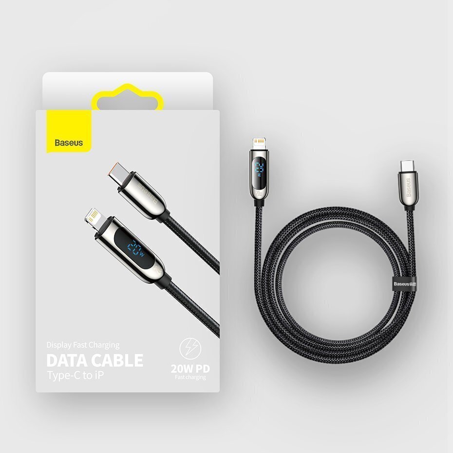 Baseus CATLSK-01, USB Type C/Lightning, 1m hind ja info | Mobiiltelefonide kaablid | hansapost.ee