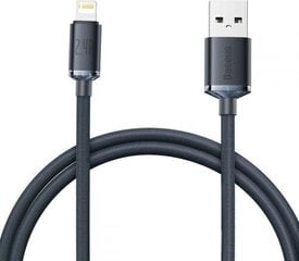 Baseus Crystal Shine Series USB кабель для быстрой зарядки и передачи данных USB Type A - Lightning 2.4A 1.2м черный цена и информация | Borofone 43757-uniw | hansapost.ee