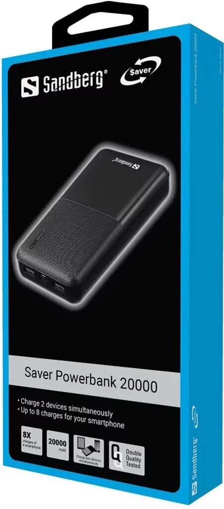 SANDBERG Saver Powerbank 20000 hind ja info | Akupangad | hansapost.ee