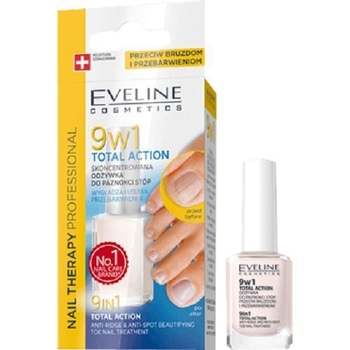 Eveline Cosmetics Nail Therapy küünegeel 9in1 jalgadele 12 ml hind ja info | Küünelakid ja küünelakieemaldajad | hansapost.ee