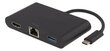Adapter Deltaco USBC-1267, USB-C/HDMI/RJ-45/USB-A цена и информация | USB adapterid ja jagajad | hansapost.ee