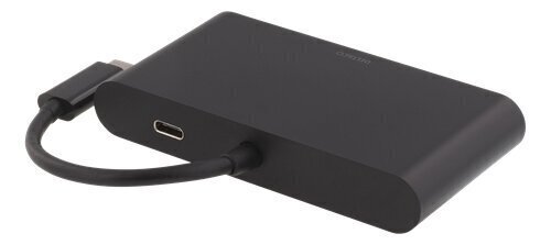 Adapter Deltaco USBC-1267, USB-C/HDMI/RJ-45/USB-A hind ja info | USB adapterid ja jagajad | hansapost.ee