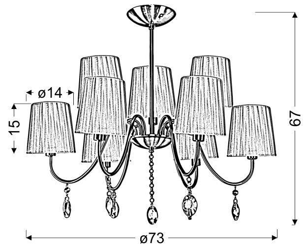 Candelluxi lamp Sorento цена и информация | Rippvalgustid | hansapost.ee