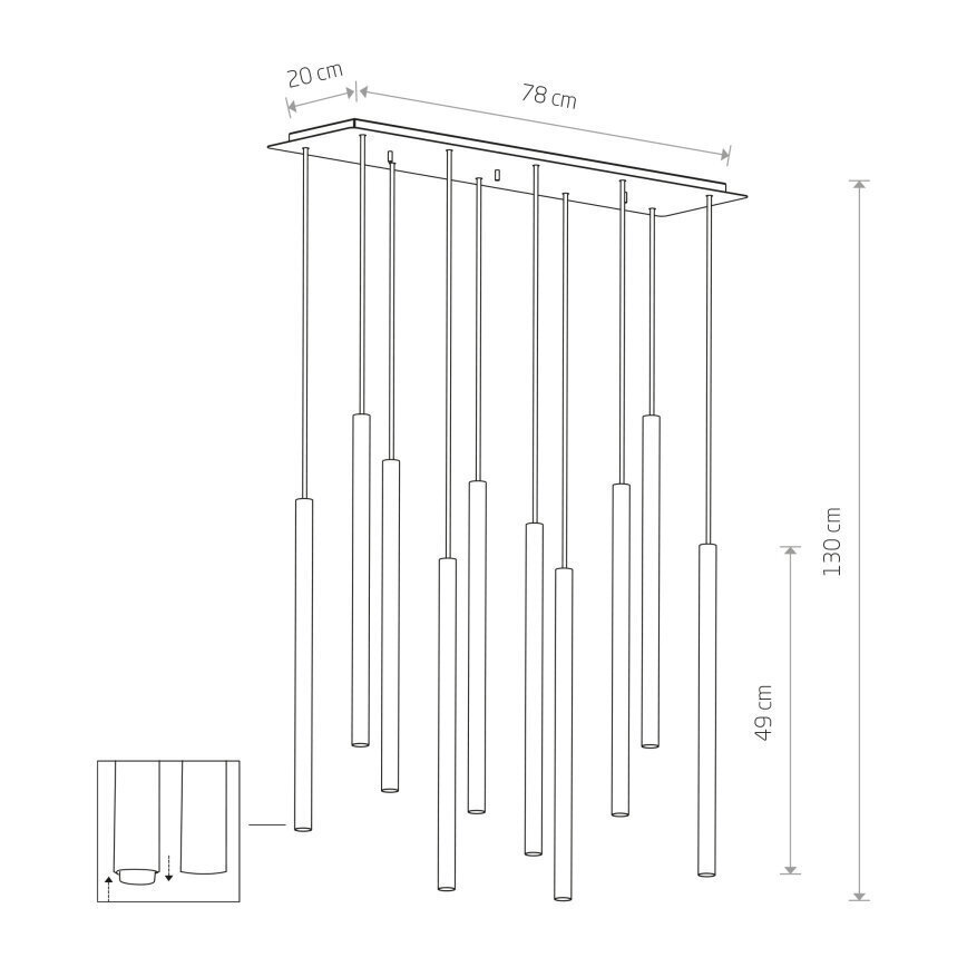 Nowodvorski Lighting rippvalgusti 8923 Laser Black 10 цена и информация | Rippvalgustid | hansapost.ee