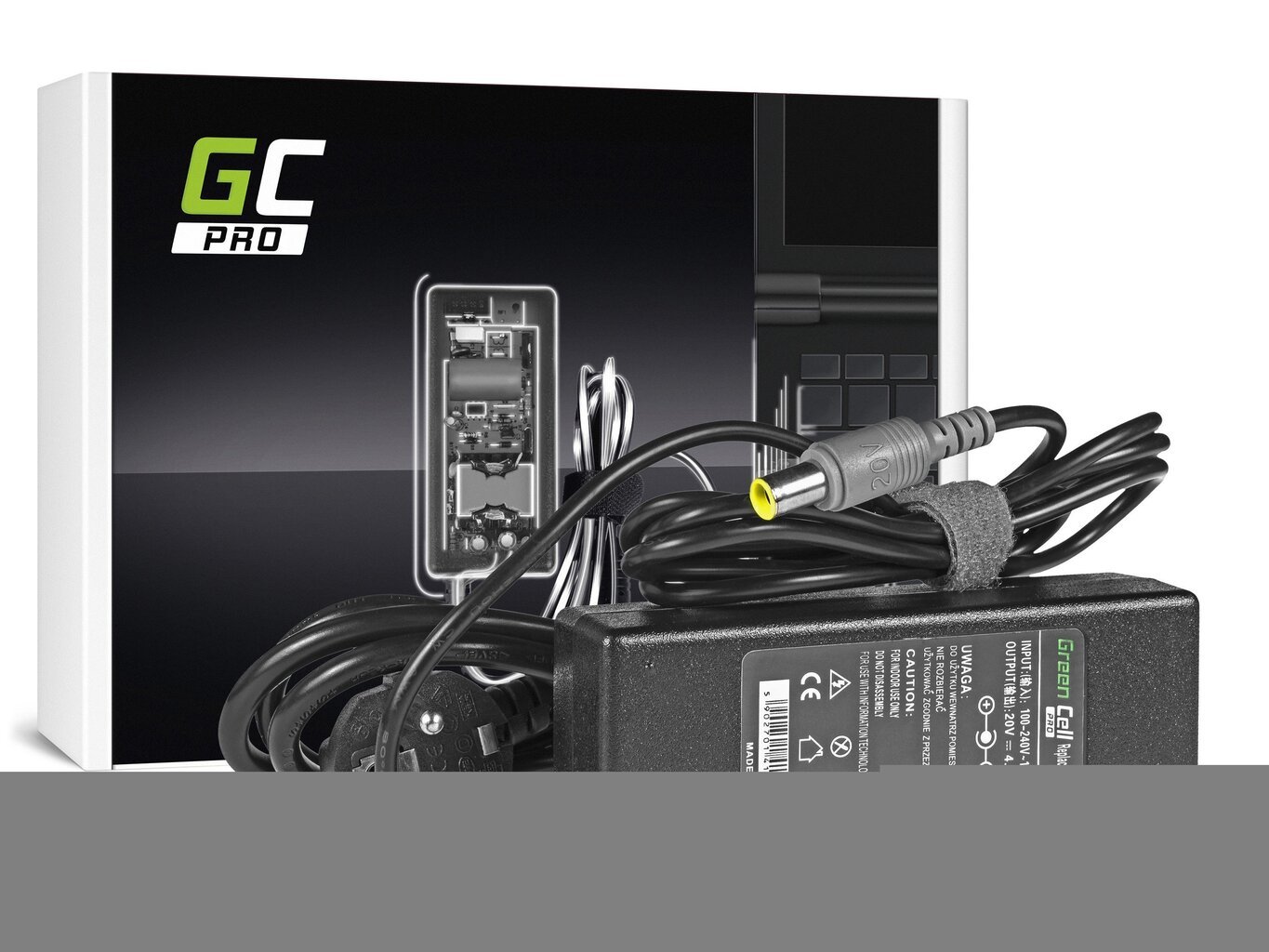 Green Cell 20V, 4.5A, 90W hind ja info | Sülearvuti laadijad | hansapost.ee
