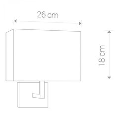 Nowodvorski Lighting seinavalgusti Hotel 4730 hind ja info | Seinavalgustid | hansapost.ee