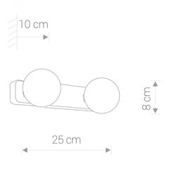 Nowodvorski Lighting seinavalgusti Brazos 6950 цена и информация | Настенные светильники | hansapost.ee