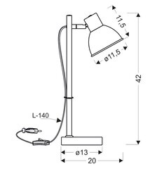 Candellux laualamp Bondo hind ja info | Laualambid | hansapost.ee