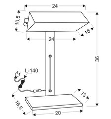 Настольная лампа Candellux 5541-78346 цена и информация | Настольная лампа | hansapost.ee