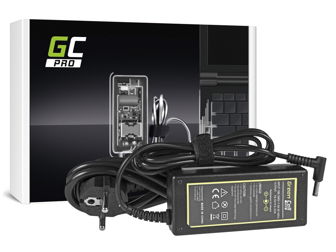 Green Cell 19.5V, 3.33A, 65W hind ja info | Sülearvuti laadijad | hansapost.ee