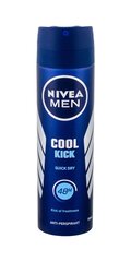 Spreideodorant meestele Nivea Men Cool Kick 150 ml цена и информация | Дезодоранты | hansapost.ee