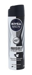 Nivea Men Invisible For Black & White Original antiperspirant meestele 150 ml hind ja info | Deodorandid | hansapost.ee