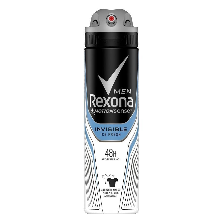 Pihustatav deodorant Rexona Motion Sense Invisible Ice Fresh meestele 150 ml hind ja info | Deodorandid | hansapost.ee