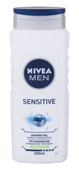 Dušigeel-šampoon Nivea Men Sensitive 500 ml цена и информация | Масла, гели для душа | hansapost.ee