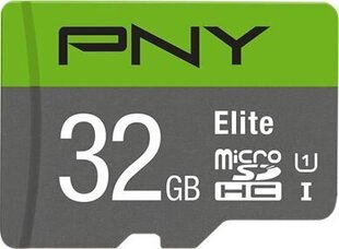 PNY MicroSDHC 32GB (+SD адаптер) цена и информация | Карты памяти | hansapost.ee