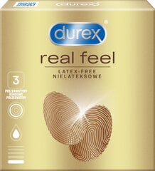 Kondoomid DUREX Real Feel, 3 tk hind ja info | Kondoomid | hansapost.ee