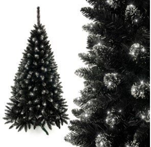Kunstkuusk kristallidega Black Tree with cristal 1.5 m hind ja info | Kunstkuused | hansapost.ee