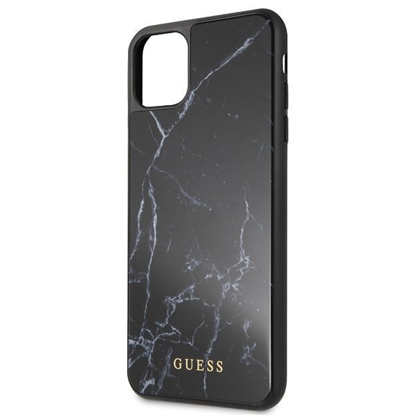 Guess GUHCN65HYMABK iPhone 11 Pro Max must/black Marble hind ja info | Telefonide kaitsekaaned ja -ümbrised | hansapost.ee