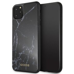 Guess GUHCN65HYMABK iPhone 11 Pro Max черный/black Marble цена и информация | Чехлы для телефонов | hansapost.ee