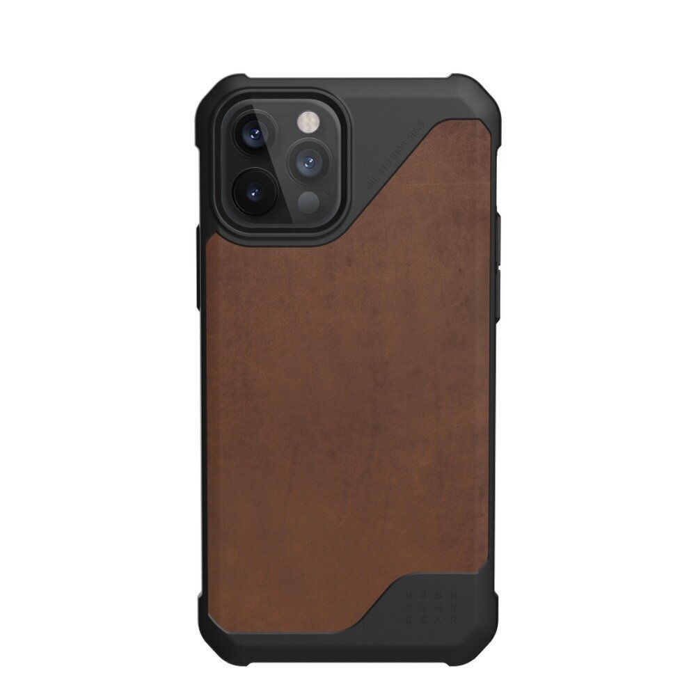 Telefoniümbris Urban Armor Gear Metropolis Leather iPhone 12 / 12 Pro, pruun hind ja info | Telefonide kaitsekaaned ja -ümbrised | hansapost.ee