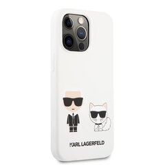 Чехол Karl Lagerfeld and Choupette Liquid Silicone Case для iPhone 13 Pro White цена и информация | Чехлы для телефонов | hansapost.ee