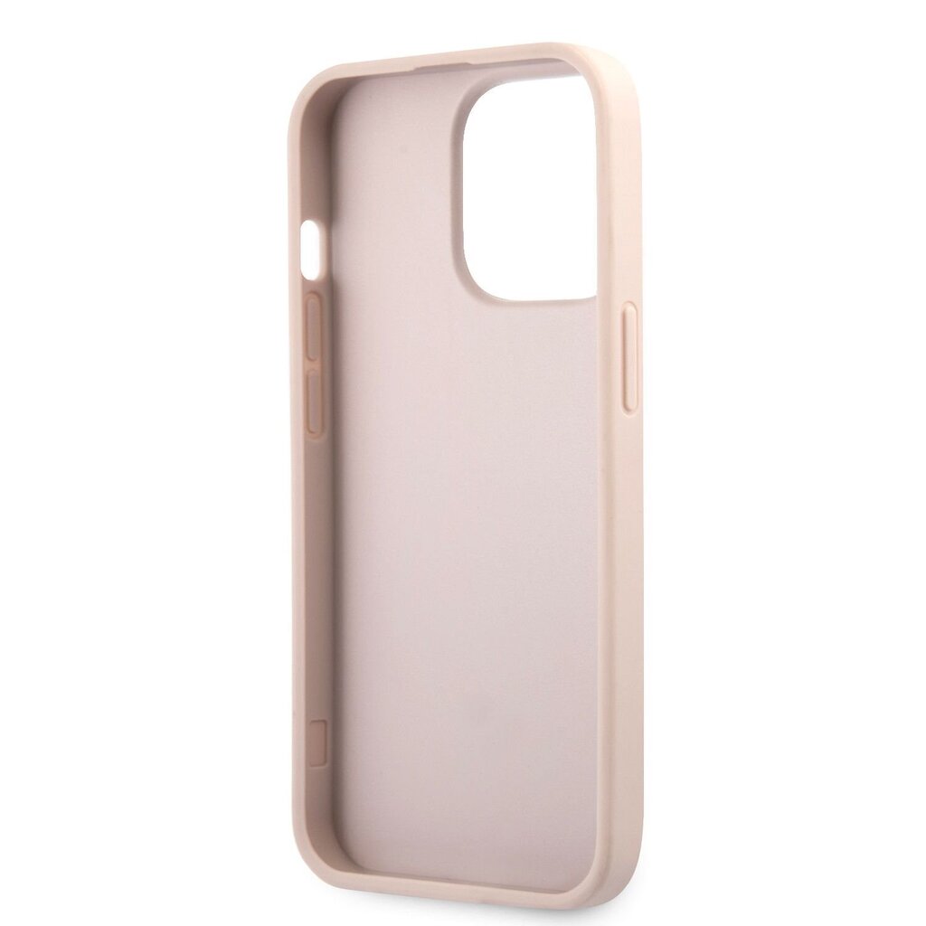 GUHCP13L4GMGPI Guess PU 4G Metal Logo Case for iPhone 13 Pro Pink цена и информация | Telefonide kaitsekaaned ja -ümbrised | hansapost.ee