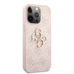 GUHCP13L4GMGPI Guess PU 4G Metal Logo Case for iPhone 13 Pro Pink hind ja info | Telefonide kaitsekaaned ja -ümbrised | hansapost.ee