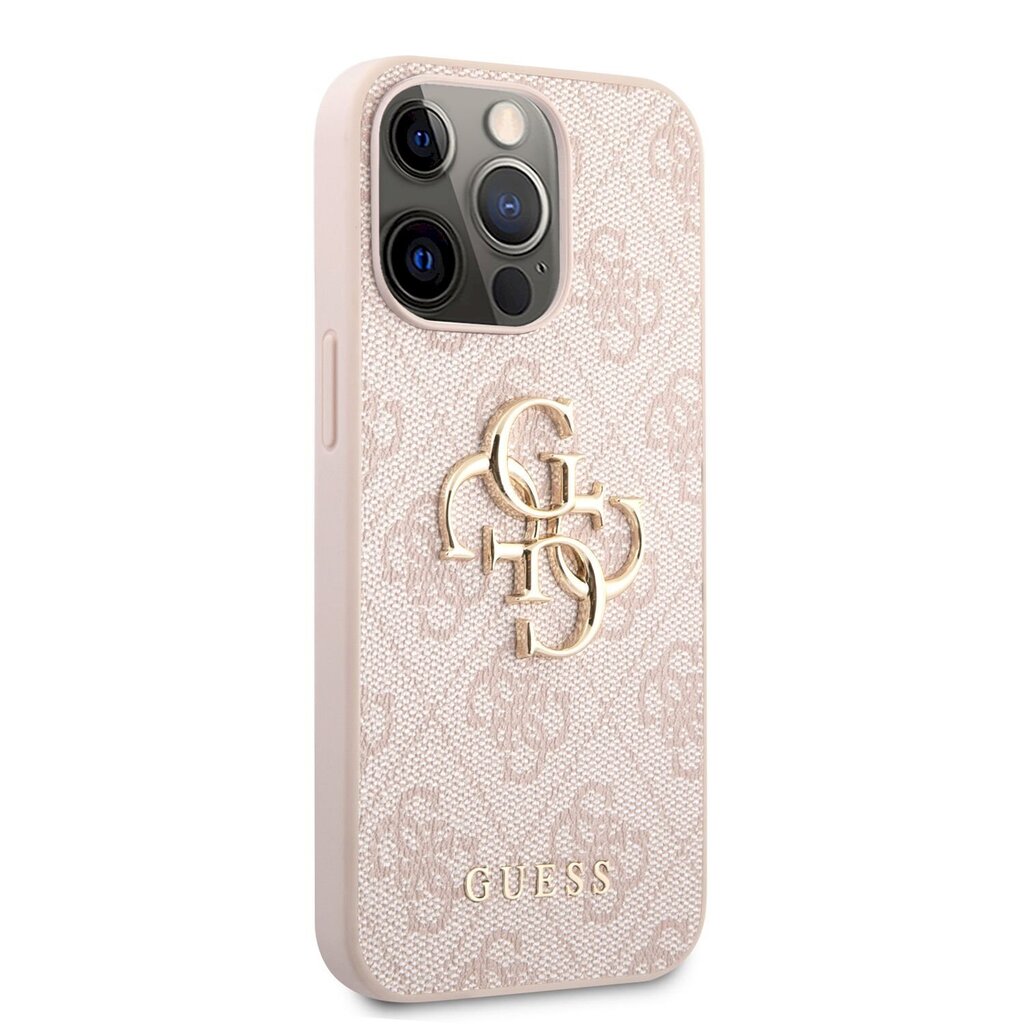 GUHCP13L4GMGPI Guess PU 4G Metal Logo Case for iPhone 13 Pro Pink цена и информация | Telefonide kaitsekaaned ja -ümbrised | hansapost.ee