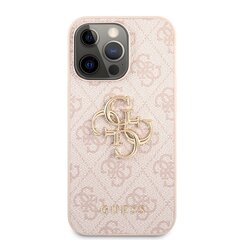 GUHCP13L4GMGPI Guess PU 4G Metal Logo Case for iPhone 13 Pro Pink hind ja info | Telefonide kaitsekaaned ja -ümbrised | hansapost.ee