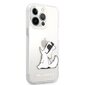 KLHCP13XCFNRC Karl Lagerfeld PC/TPU Choupette Eat Case for iPhone 13 Pro Max Transparent hind ja info | Telefonide kaitsekaaned ja -ümbrised | hansapost.ee