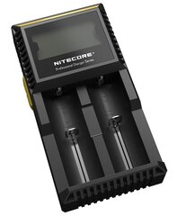 Универсальное зарядное устройство NITECORE D2 EU IMR \ Li-ion \ LiFePO4 \ Ni-MH \ Ni-Cd (AA, AAA, AAAA, C) цена и информация | Зарядные устройства для аккумуляторов | hansapost.ee