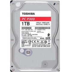 Toshiba HDD P300 BULK 3.5 1TB SATA 7200RPM 64MB hind ja info | Toshiba Arvuti komponendid | hansapost.ee