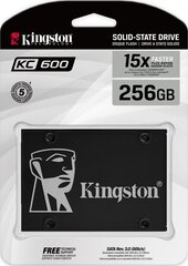 SSD|KINGSTON|KC600|256GB|SATA 3.0|TLC|Write speed 500 MBytes/sec|Read speed 550 MBytes/sec|2,5"|TBW 150 TB|MTBF 1000000 hours|SKC600/256G цена и информация | Внутренние жёсткие диски (HDD, SSD, Hybrid) | hansapost.ee