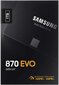 SSD|SAMSUNG|870 EVO|1TB|SATA|SATA 3.0|MLC|Write speed 530 MBytes/sec|Read speed 560 MBytes/sec|2,5"|MTBF 1500000 hours|MZ-77E1T0B/EU hind ja info | Sisemised kõvakettad | hansapost.ee